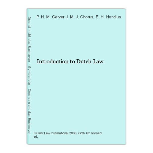 Introduction dutch law - to,