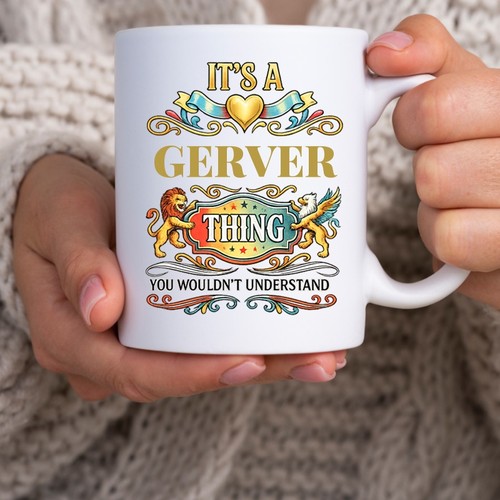 Gerver tasse lustig nachname - tasse,